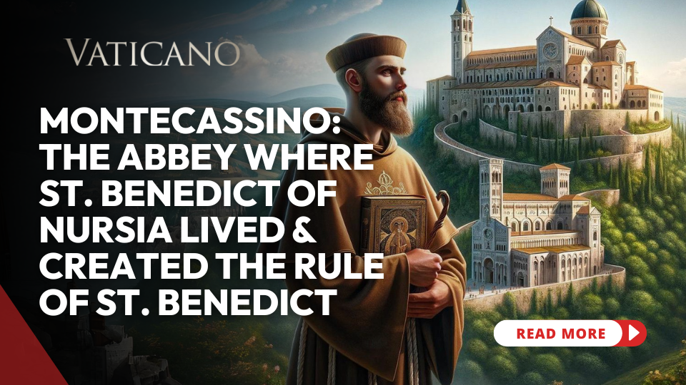 Montecassino: The Abbey where Saint Benedict of Nursia lived and created the Rule of St. Benedict