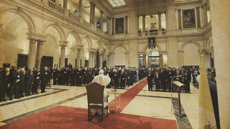 Pope Francis Visits the Pontifical Gregorian University 