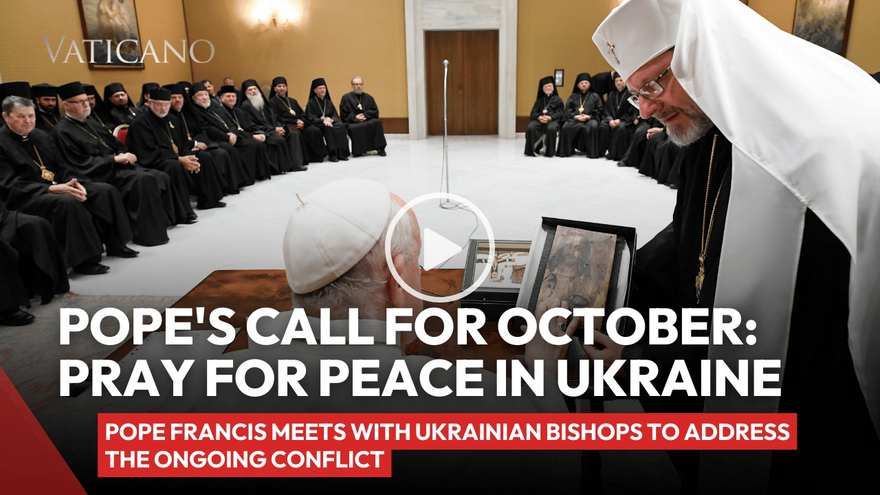 Pope Francis Meets with Ukrainian Bishops to Address the Ongoing Conflict  at the Vatican