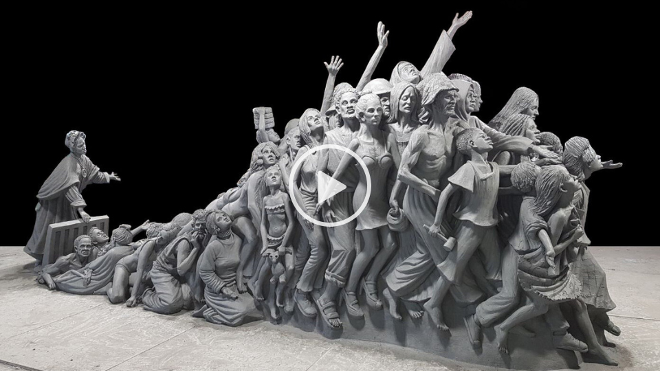 Unveiling "Let The Oppressed Go Free": A Powerful Sculpture by Timothy Schmalz