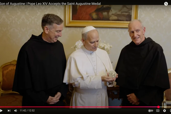 Pope Leo XIV accepts Medal of St. Augustine: ‘It’s an honor held dearly’