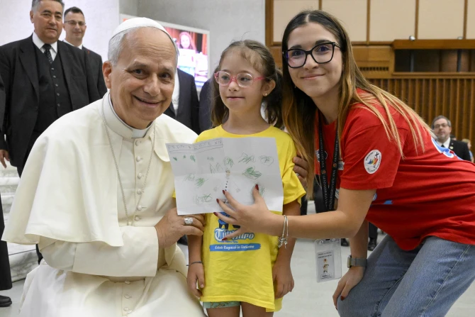 Pope Leo XIV speaks about war with visiting children from Ukraine