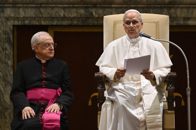 Pope Leo XIV to diplomats: Peace and justice can be achieved by investing in the family